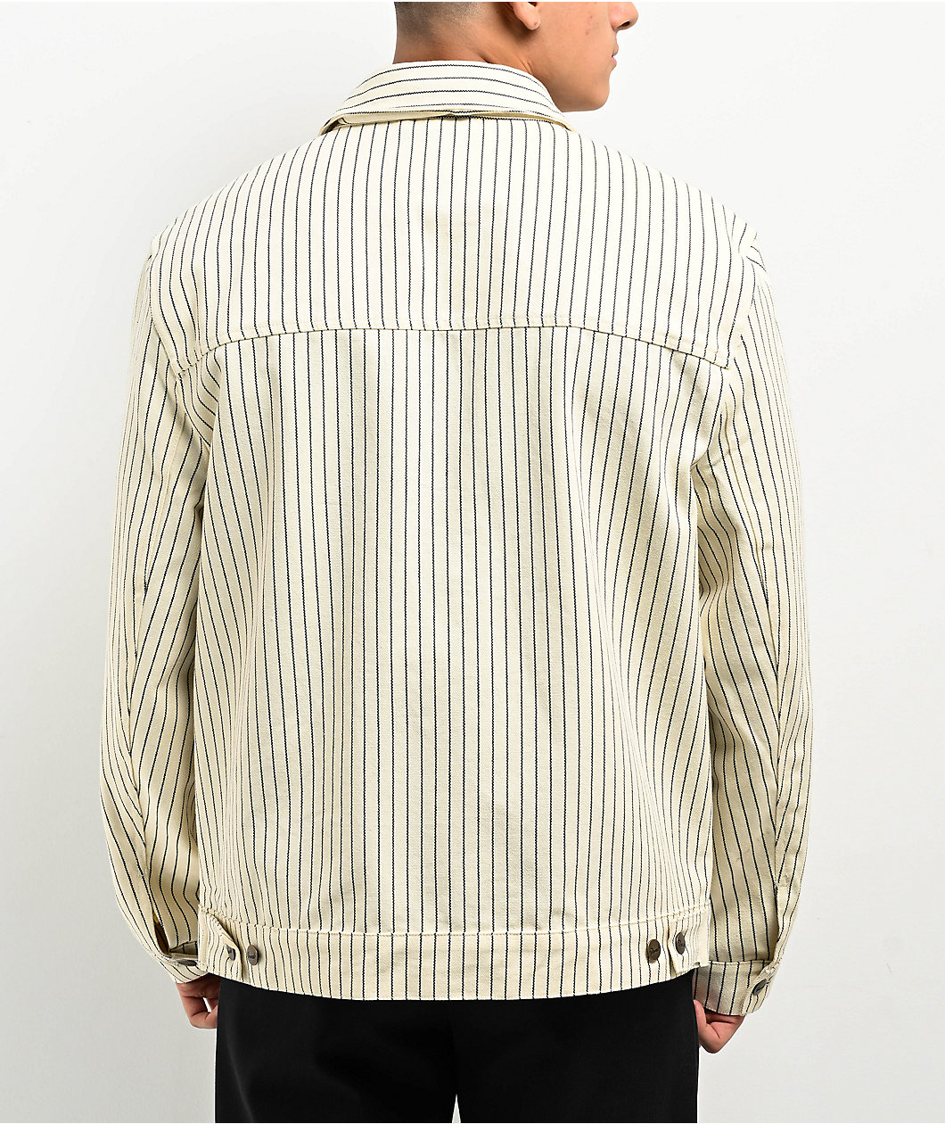 Donut Pinstripe Natural Work Jacket