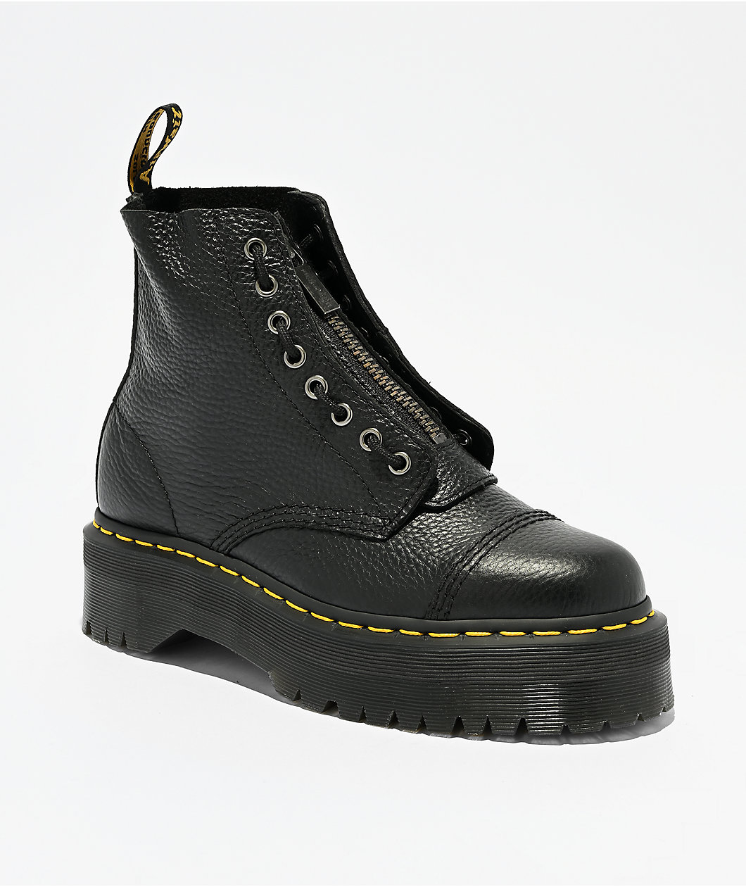 Dr. Martens Sinclair Milled Nappa Leather Black Platform Boots