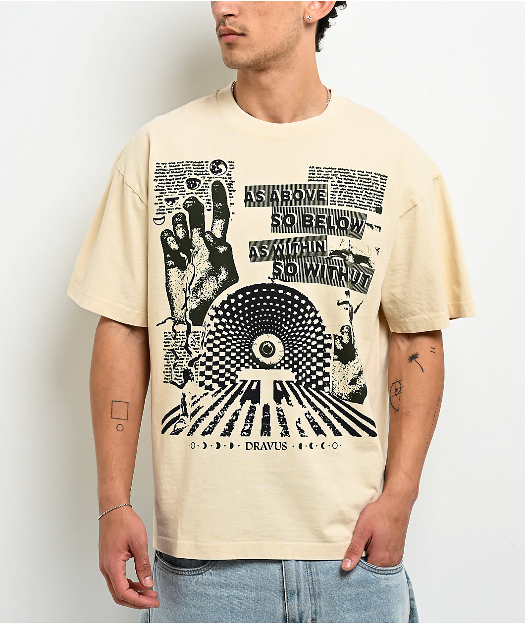 Dravus Art Therapy Off White T-Shirt