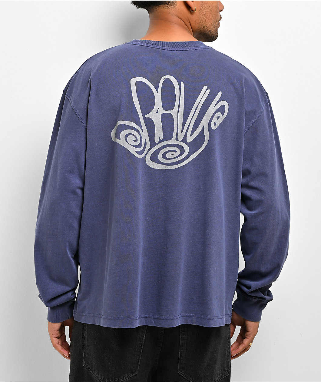 Dravus Brah Navy Long Sleeve T-Shirt
