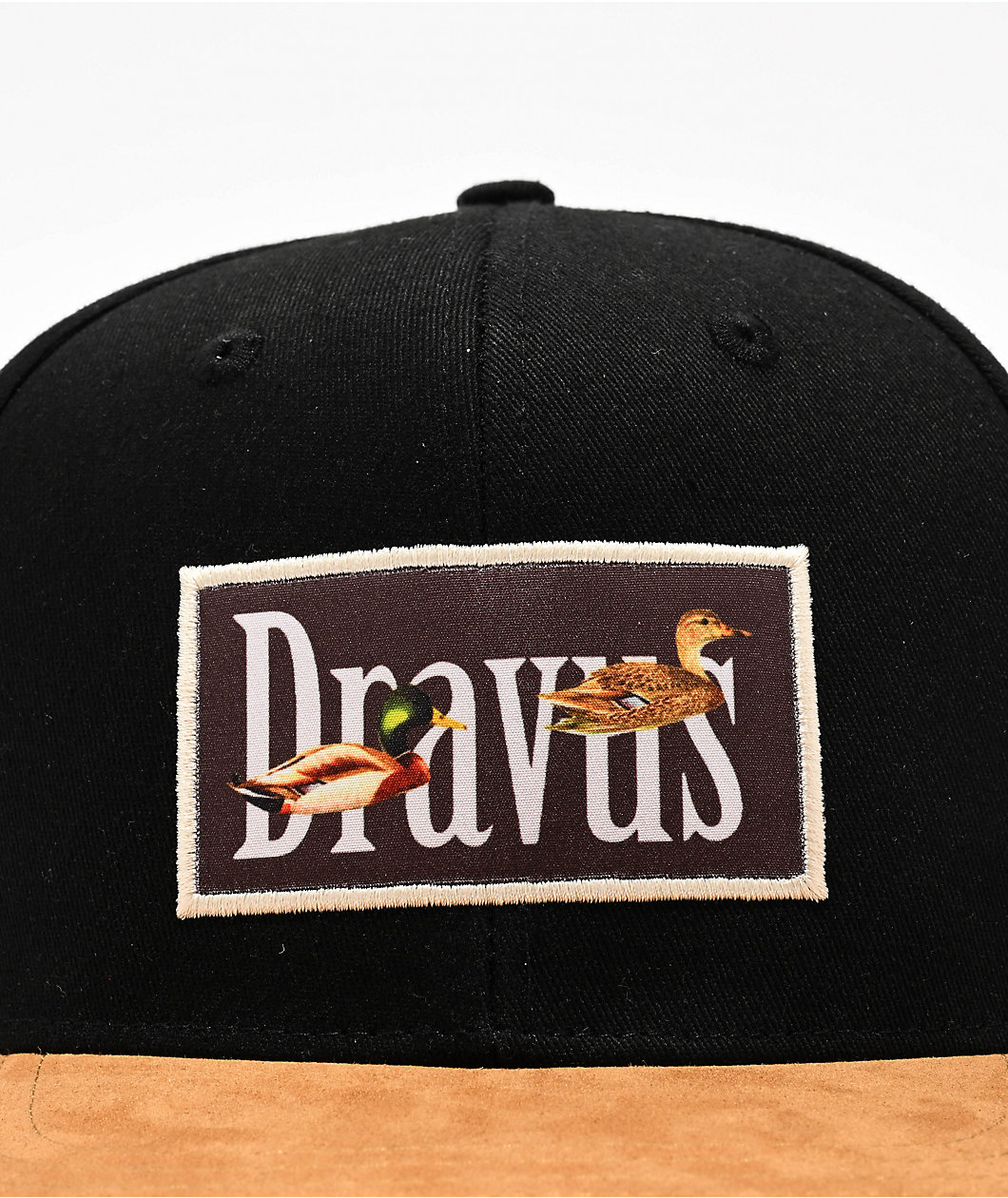 Dravus Duck High Profile Black Snapback Hat