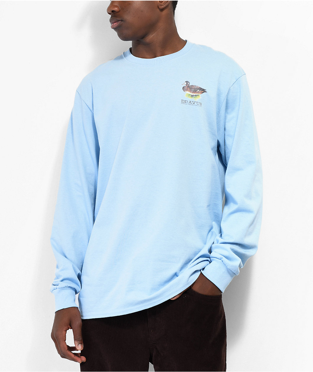 Dravus Ducking Around Blue Long Sleeve T-Shirt