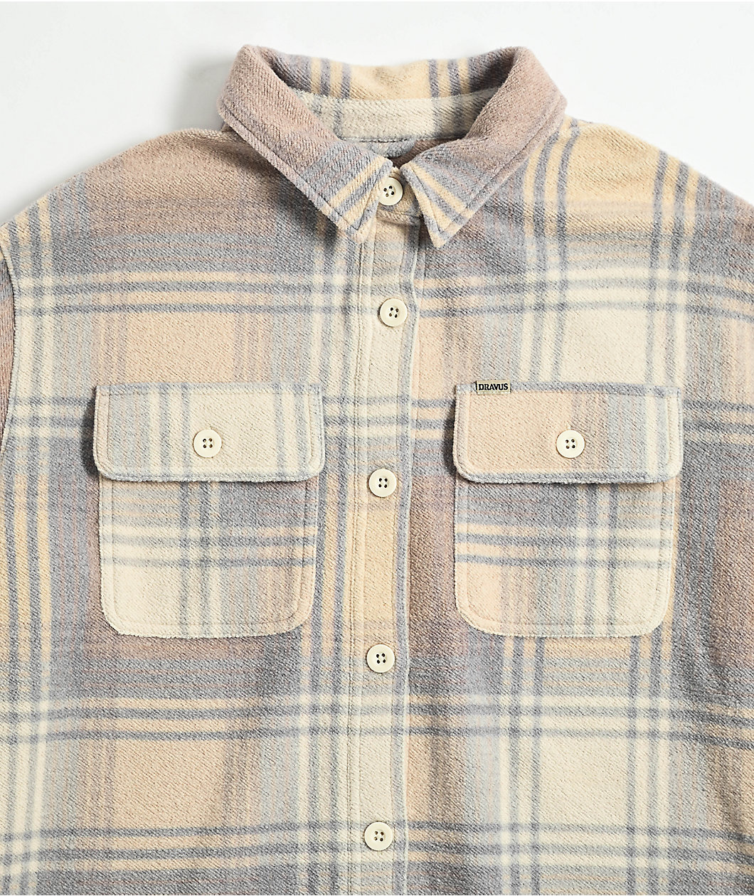 Dravus Eclipse Grey & Khaki Flannel Shirt