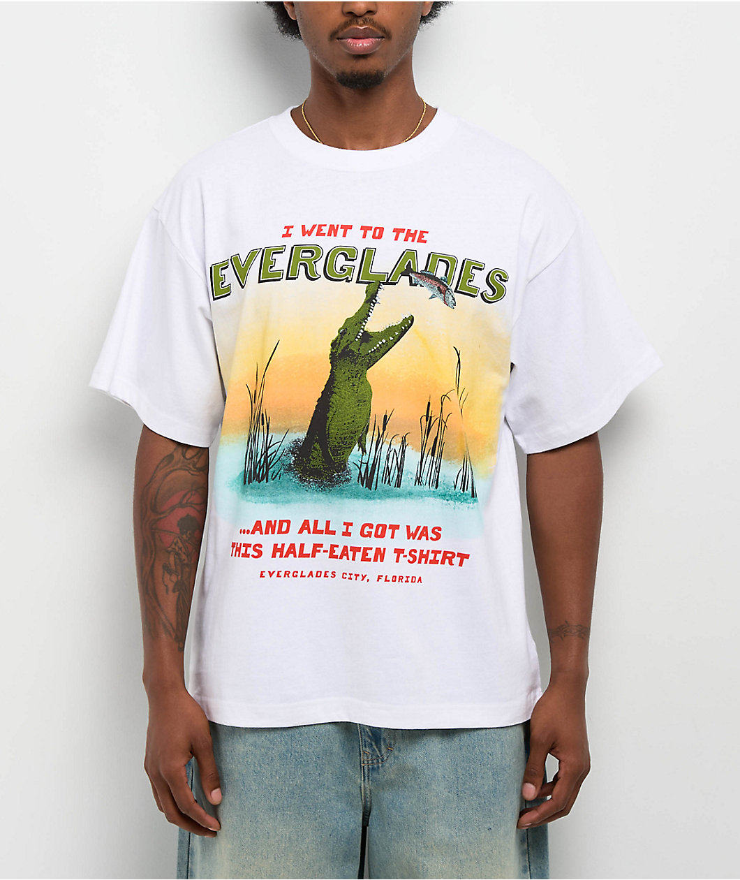 Dravus Everglades White T-Shirt