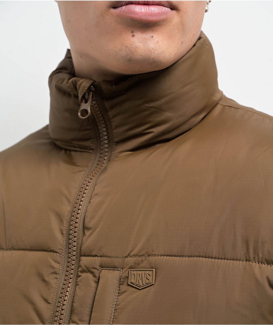 Dravus Frostbound Brown Puffer Jacket