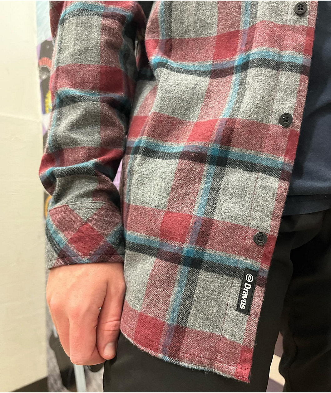 Dravus Jubal Chocolate Truffle & Black Flannel Shirt