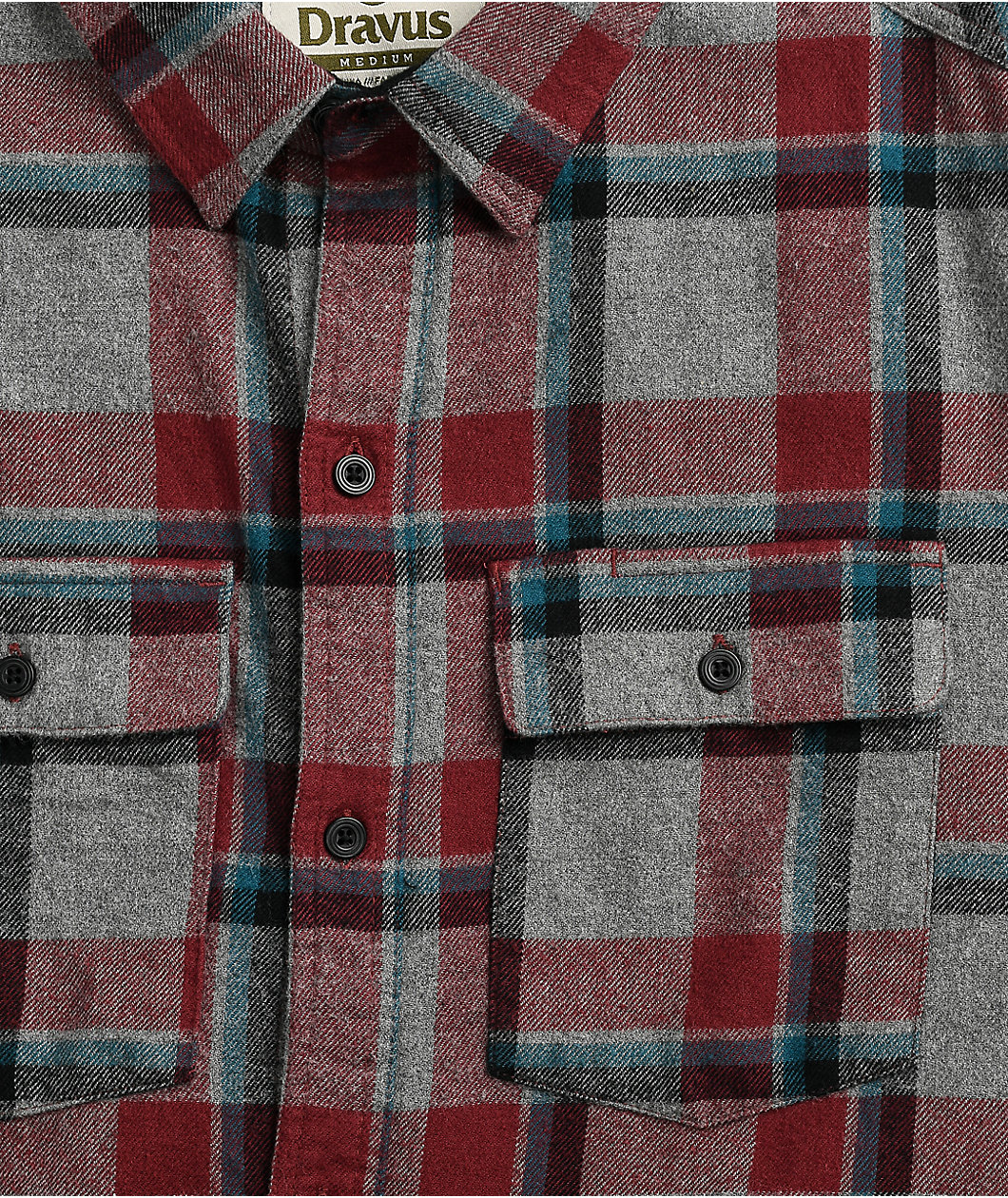Dravus Jubal Chocolate Truffle & Black Flannel Shirt