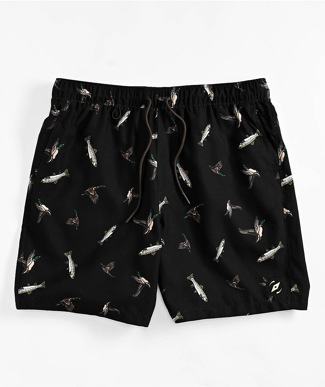 Dravus Kingfisher Black Board shorts