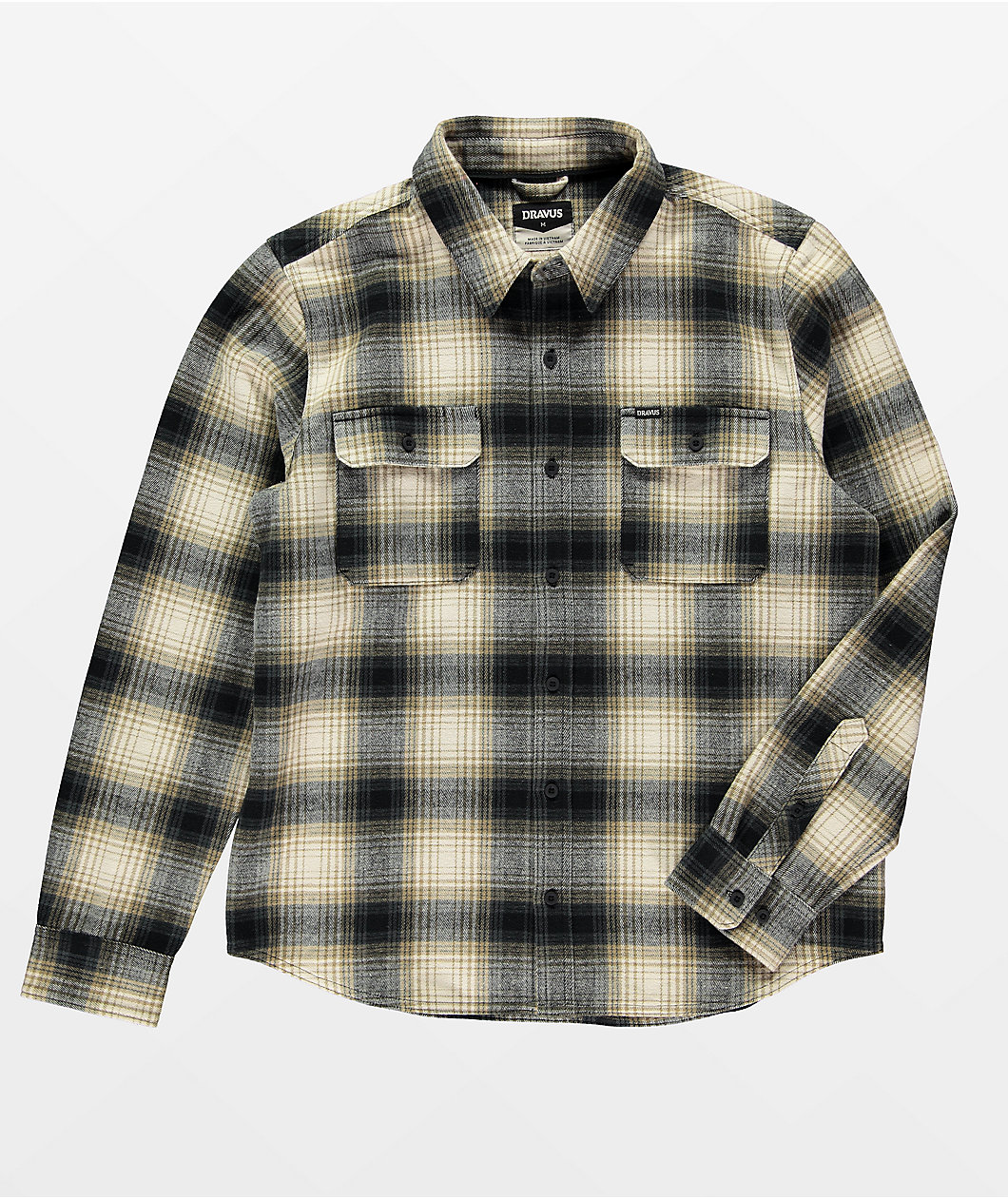 Dravus Required Brown & Navy Flannel Shirt