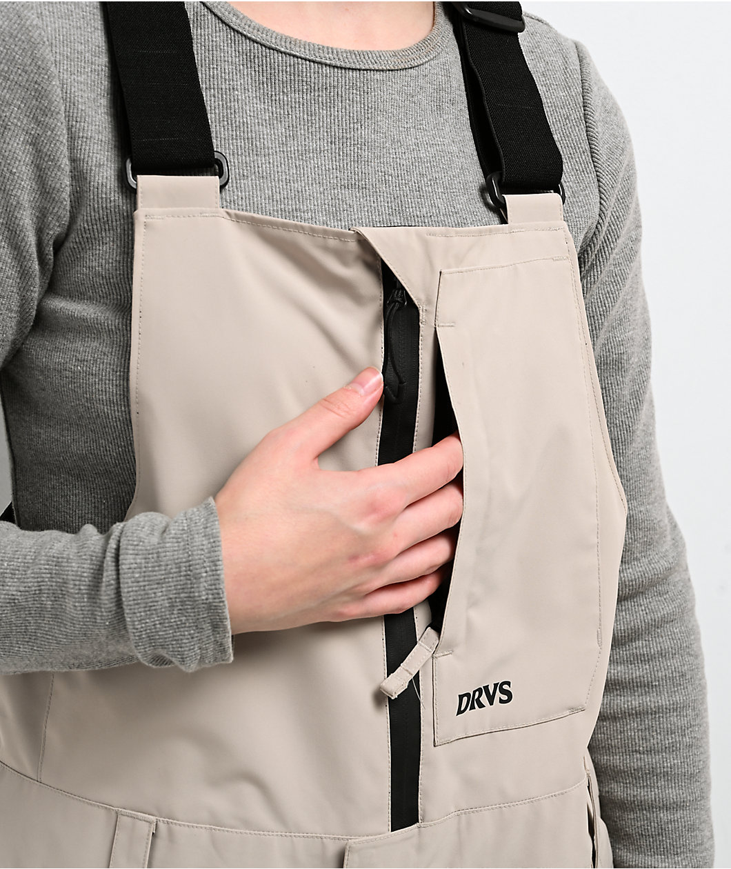 Dravus Rhododendron Khaki 15K Bib Snowboard Pants