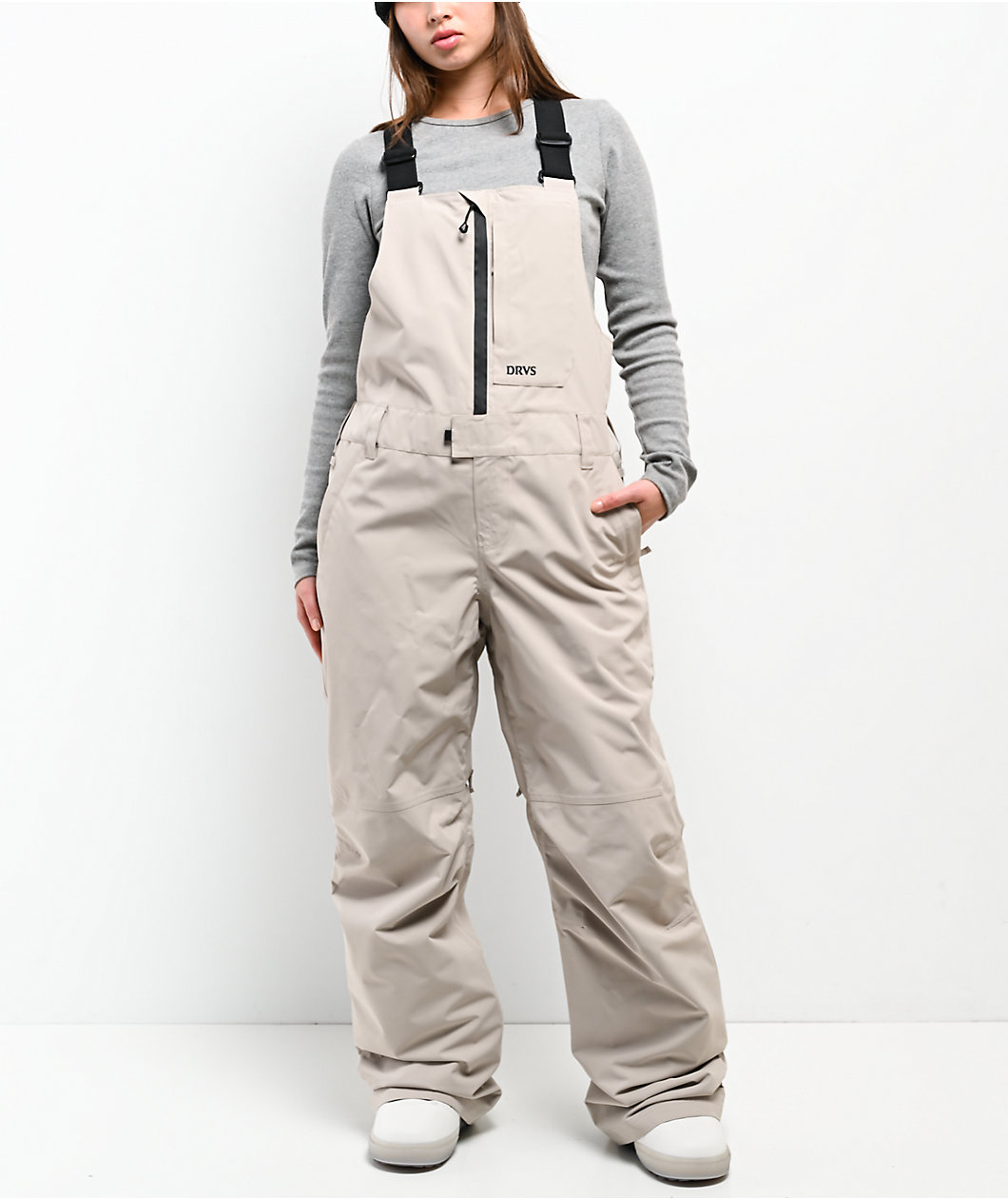 Dravus Rhododendron Khaki 15K Bib Snowboard Pants