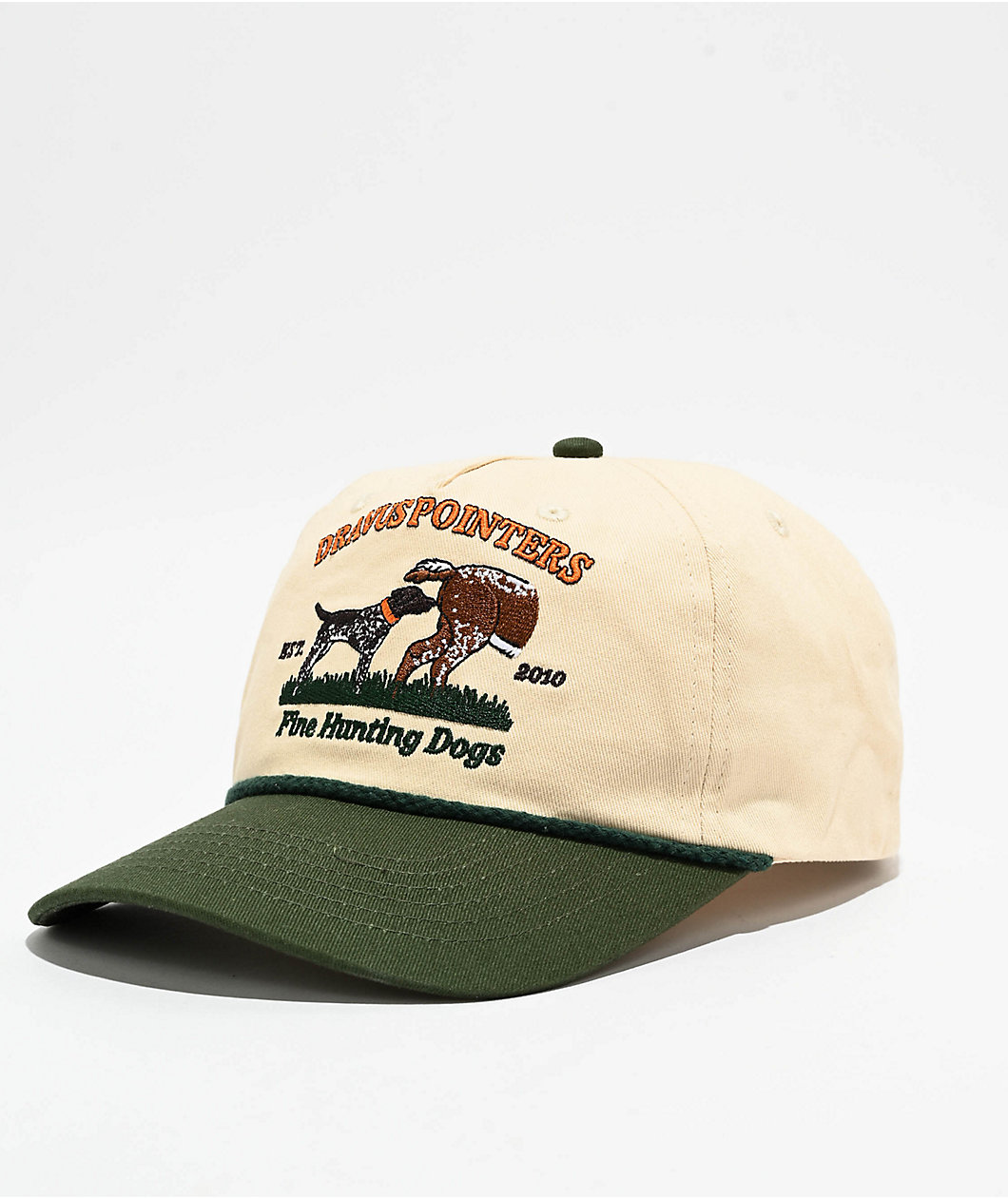 Dravus Sniff Beige & Green Snapback Hat