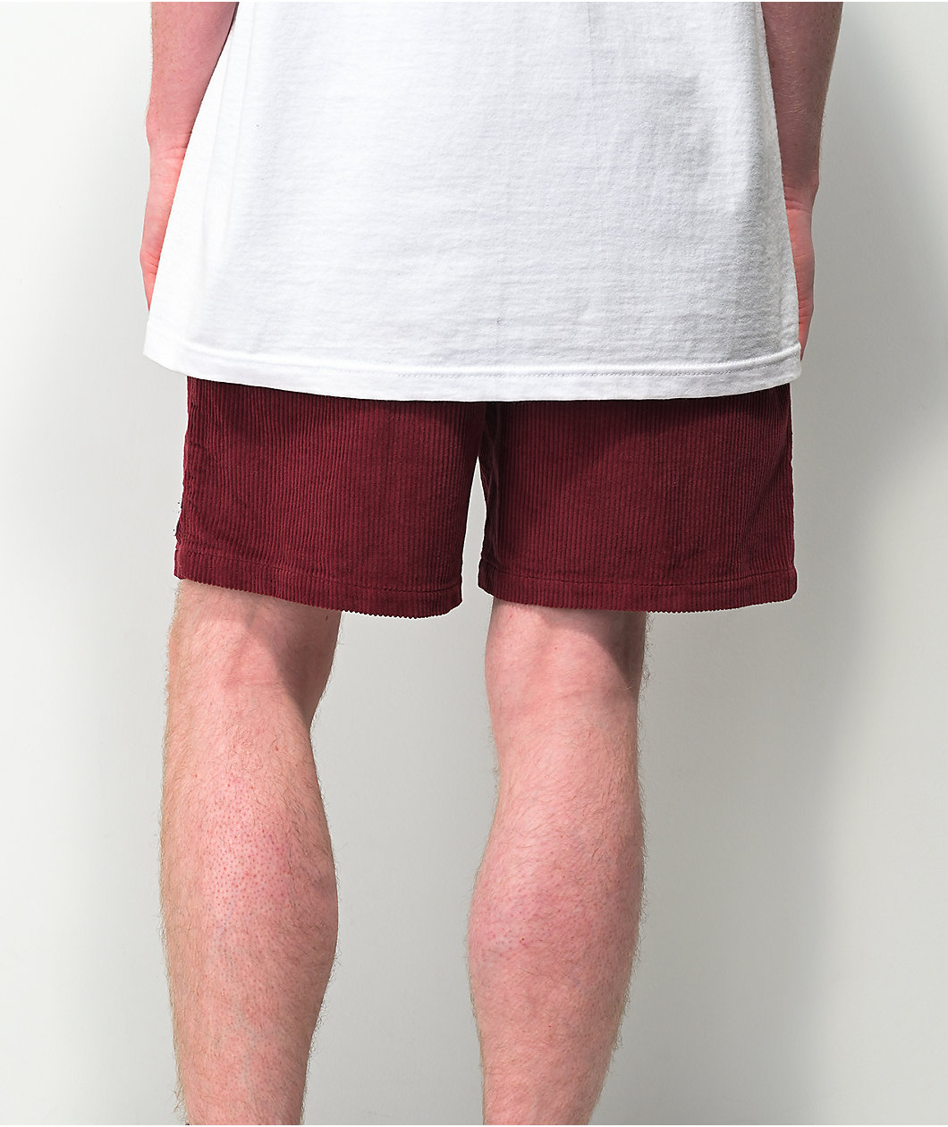 Dravus Stow Burgundy Corduroy Walk Shorts