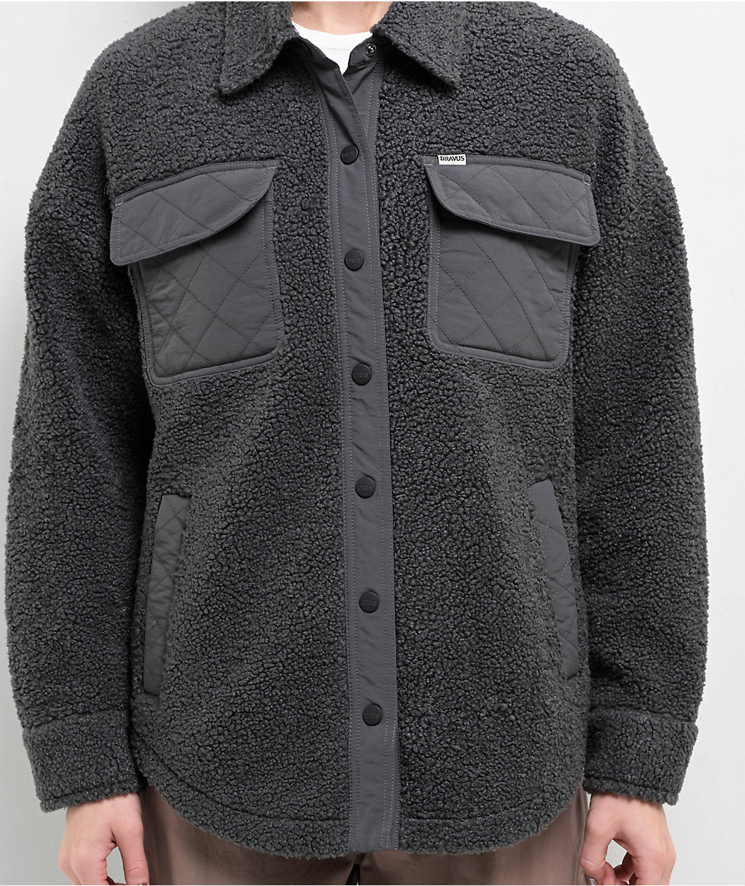 Dravus Tempest Black Sherpa Jacket