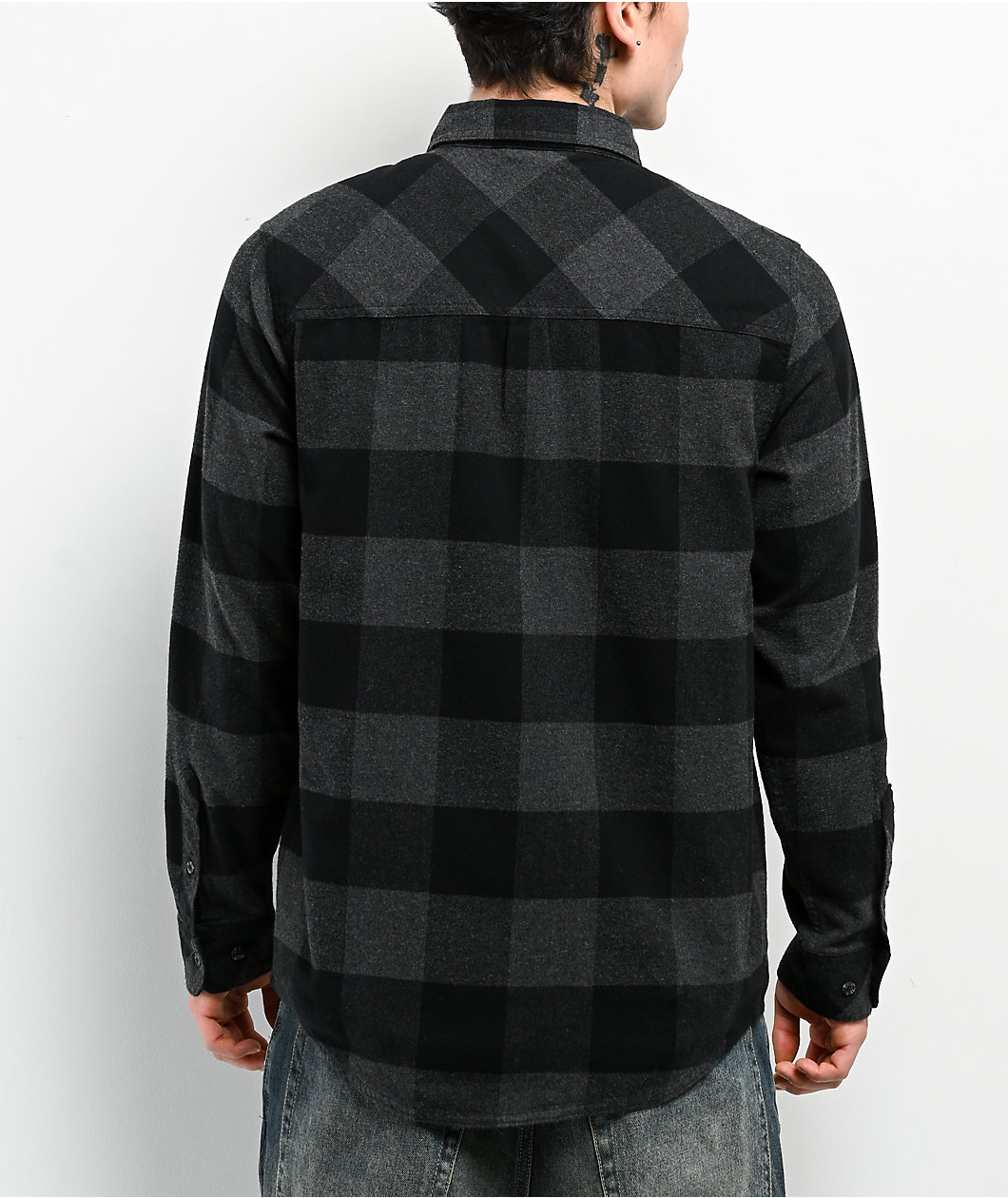 Dravus Travis Black Flannel Shirt