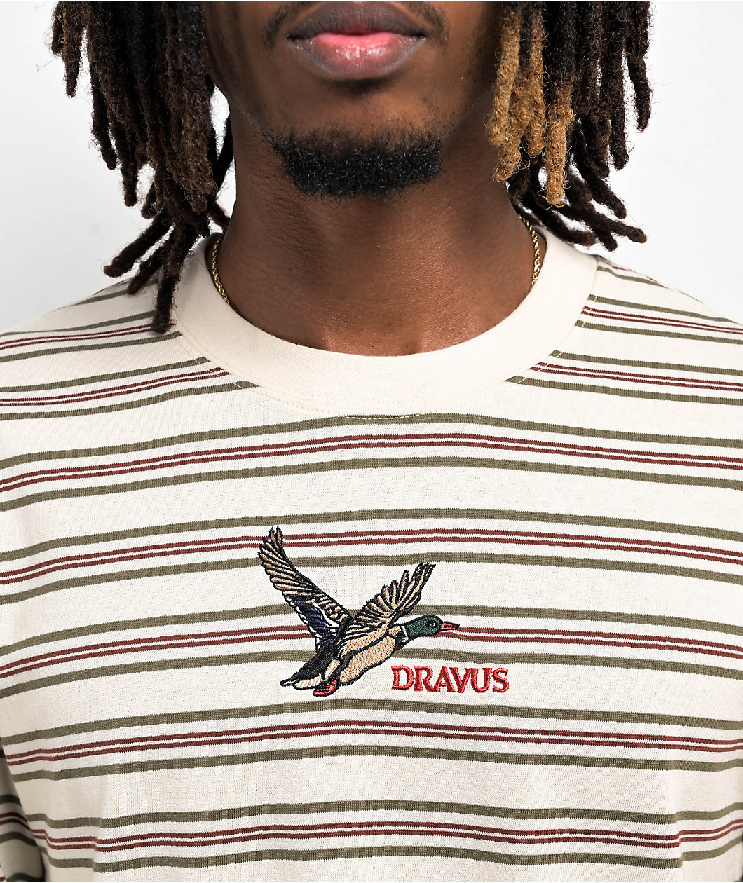 Dravus Wildlife Natural Stripe Long Sleeve T-Shirt