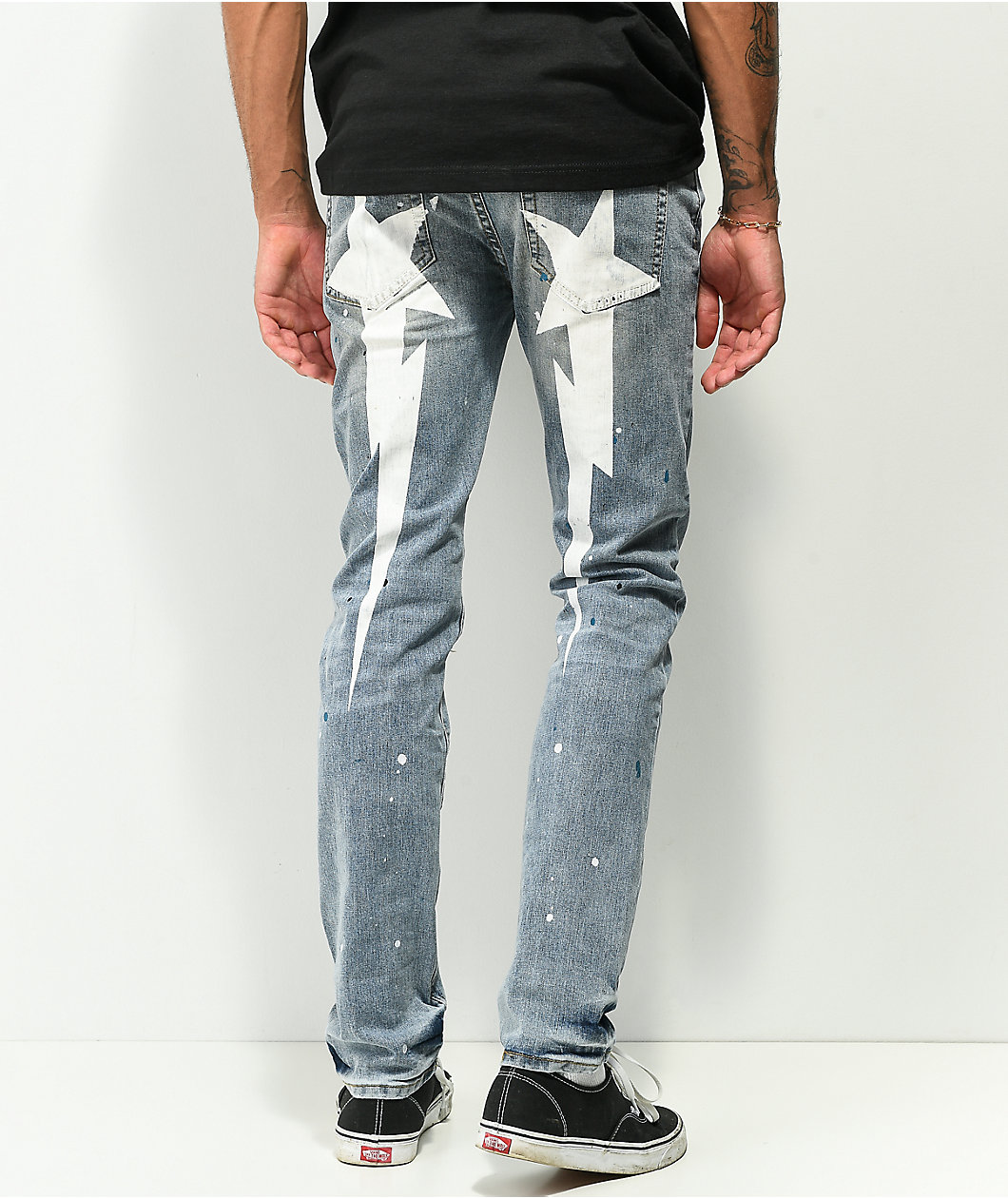 Dript Denim Starbolt Light Blue Skinny Jeans