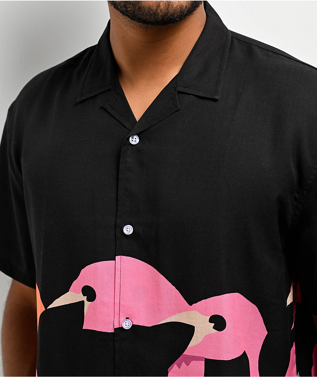 Duvin Mingo Design Short Sleeve Button Up Shirt