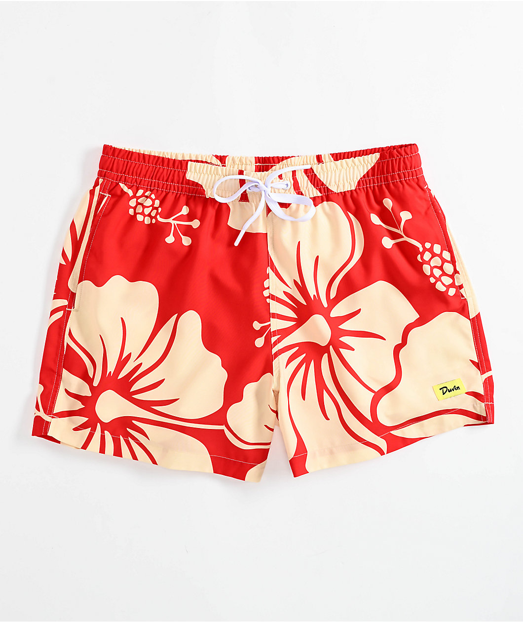 Duvin Paradise Red & White Board Shorts