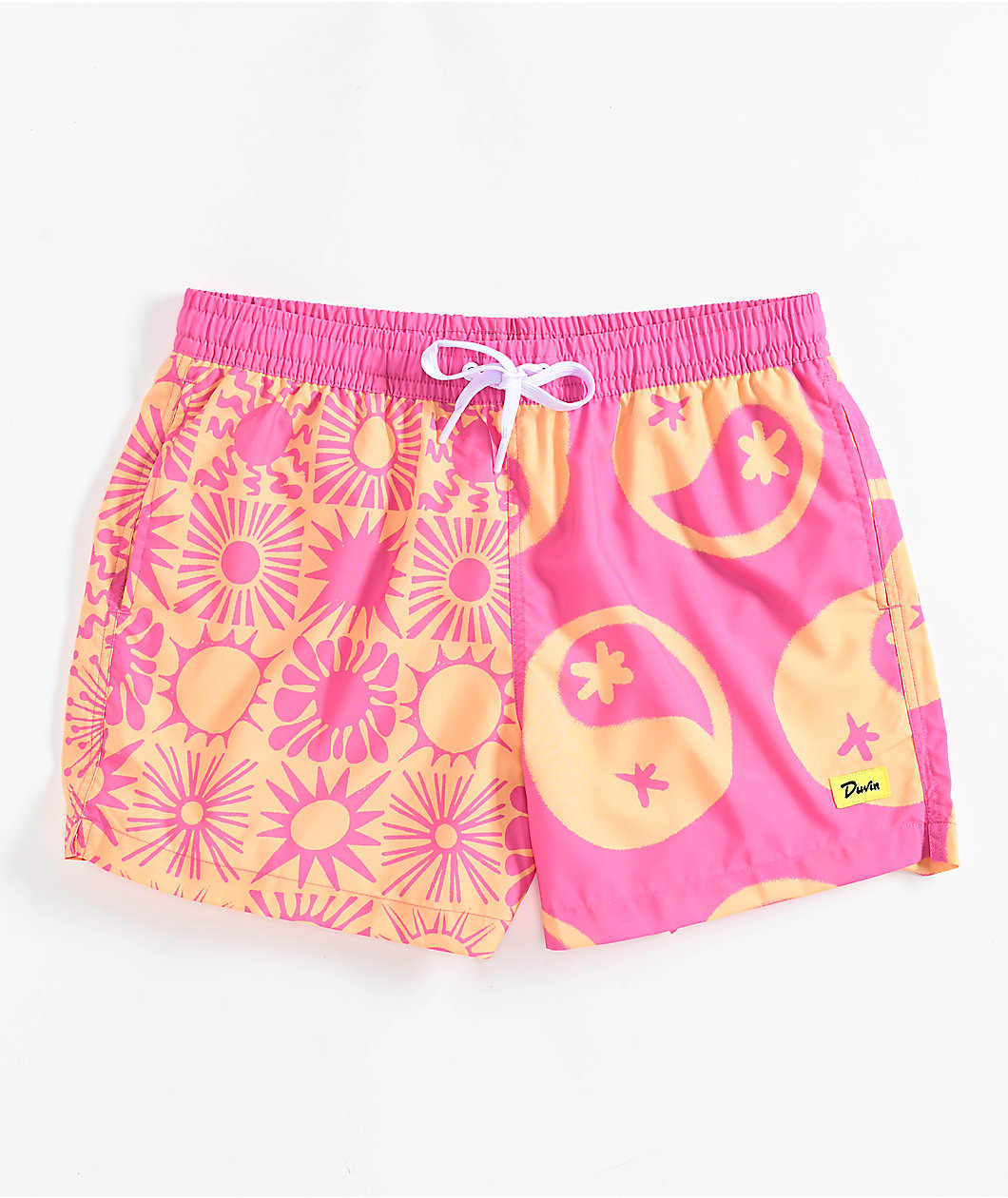 Duvin Sunburst Pink & Orange Board Shorts