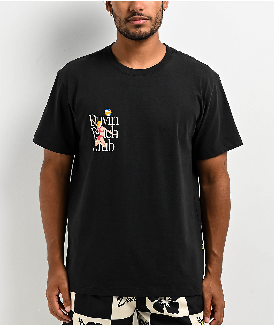 Duvin Volleyball Black T-Shirt