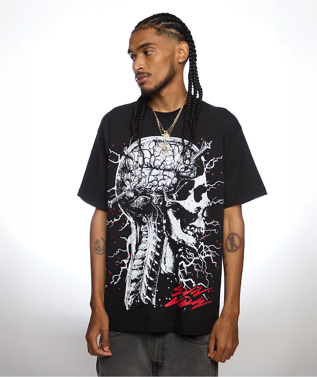 EVIL VICE Forgive Me Black T-Shirt