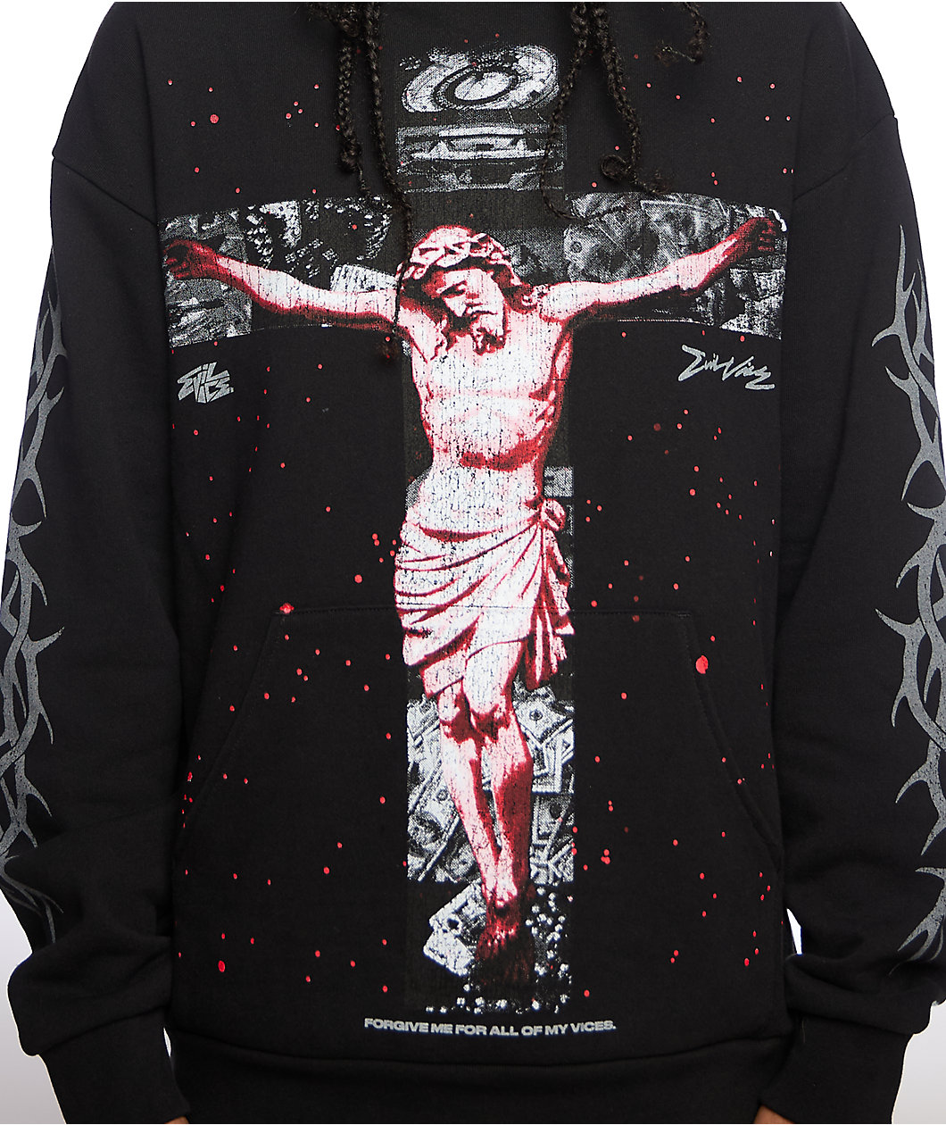 EVIL VICE Forgiven Black Hoodie