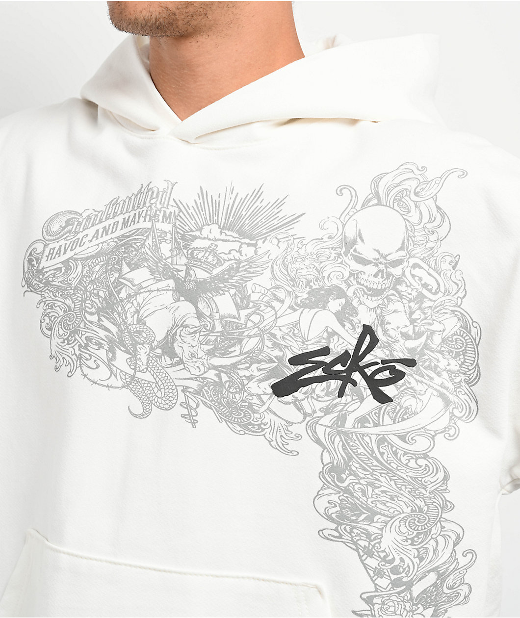 Ecko Favorite Hero Cream Hoodie