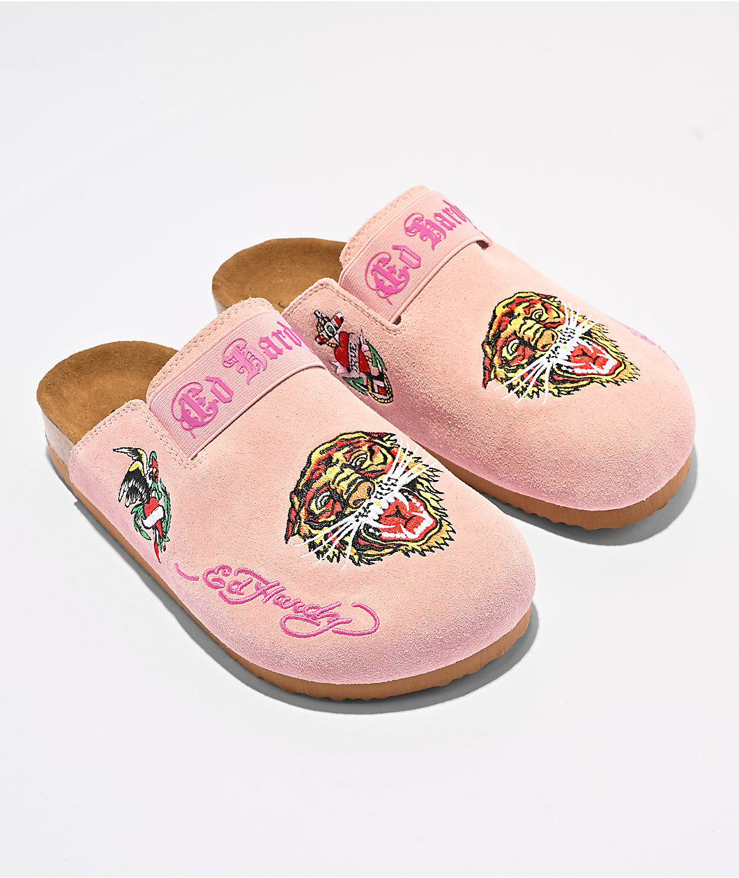 Ed Hardy  Women's Tiger Pink Mule Sandals