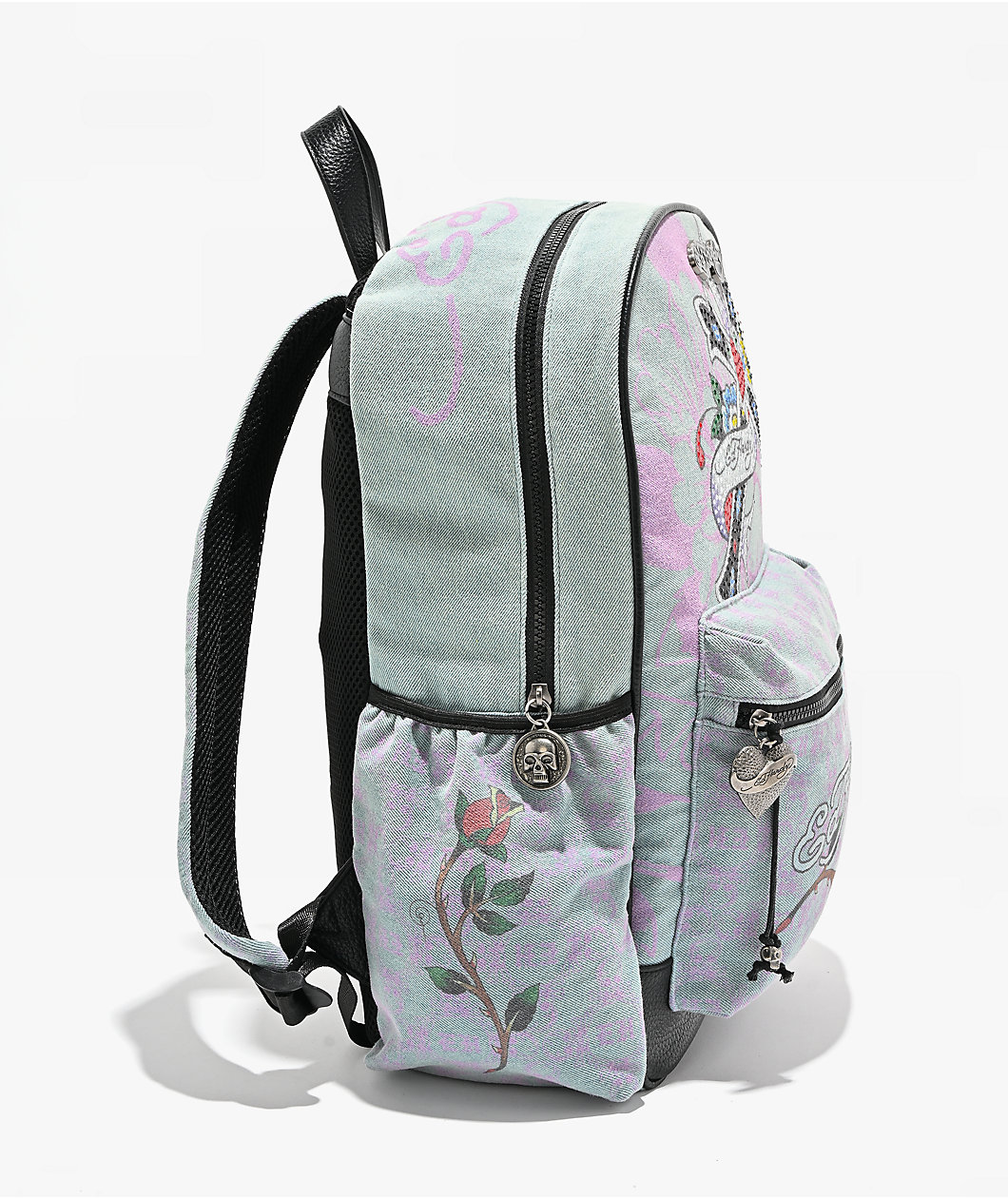 Ed Hardy Arden Denim Blue Backpack