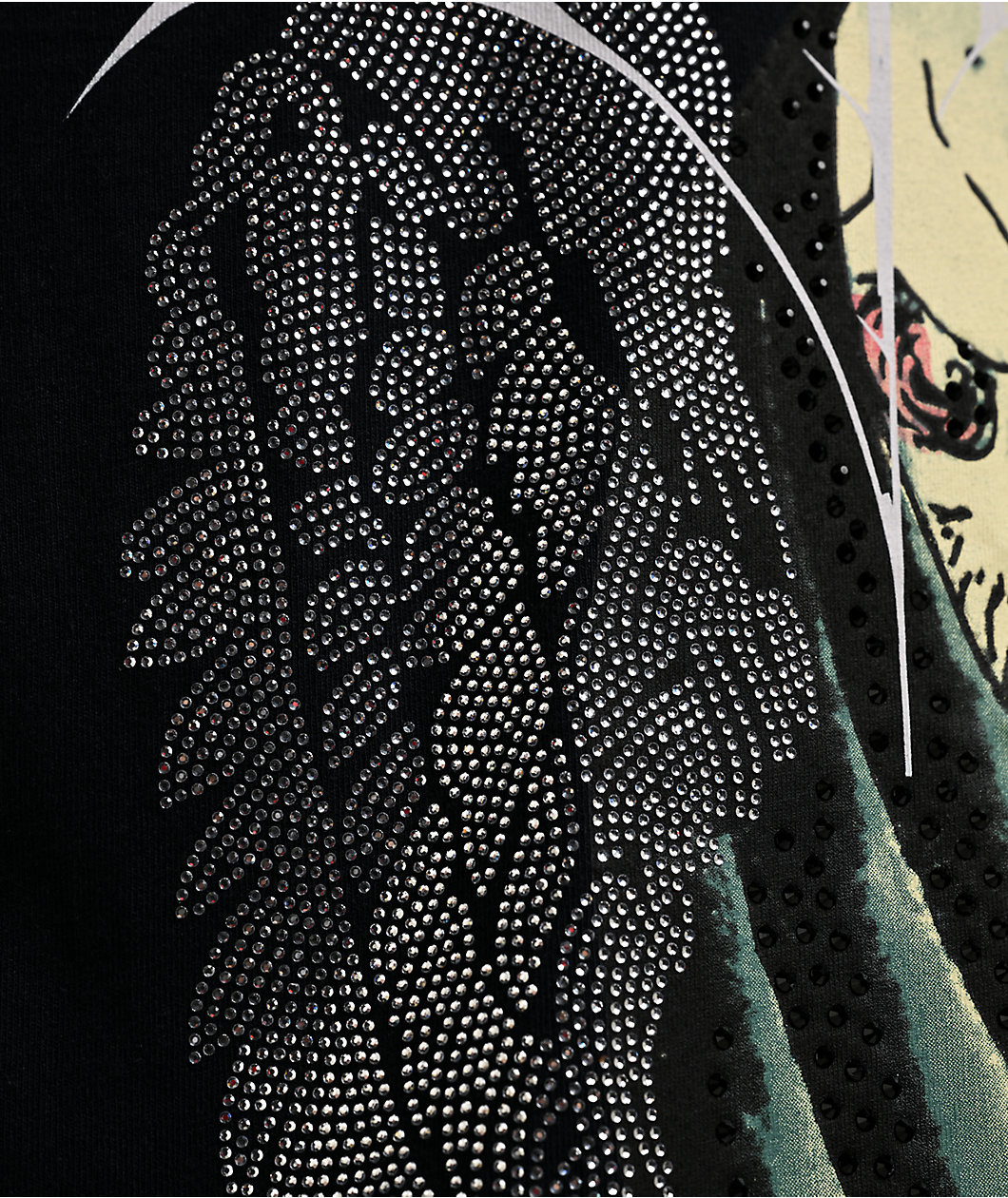 Ed Hardy Bat Skull Black T-Shirt