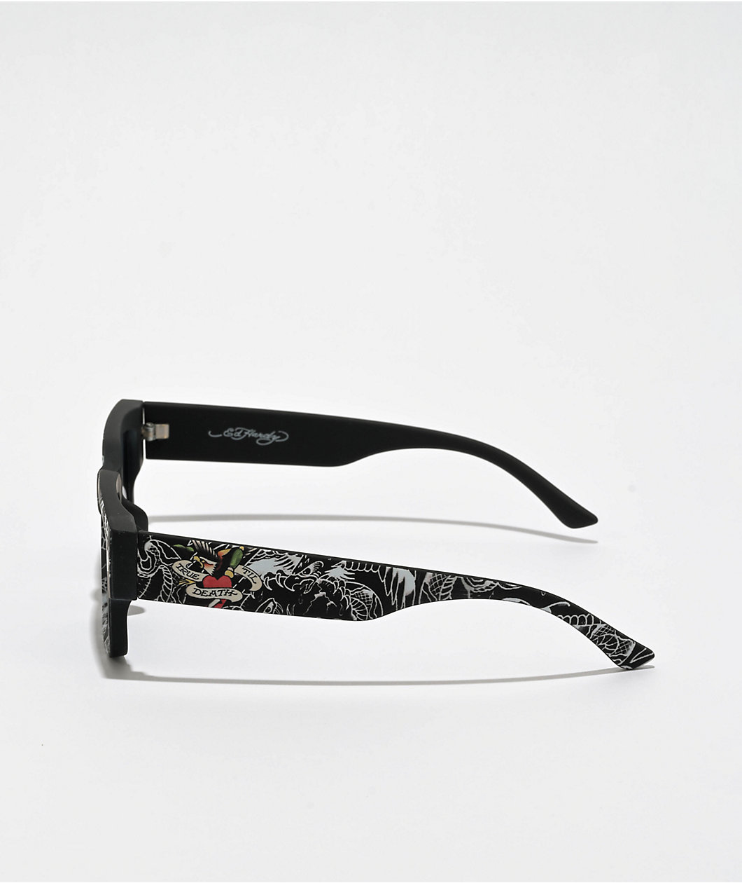 Ed Hardy Camouflage Black Square Sunglasses