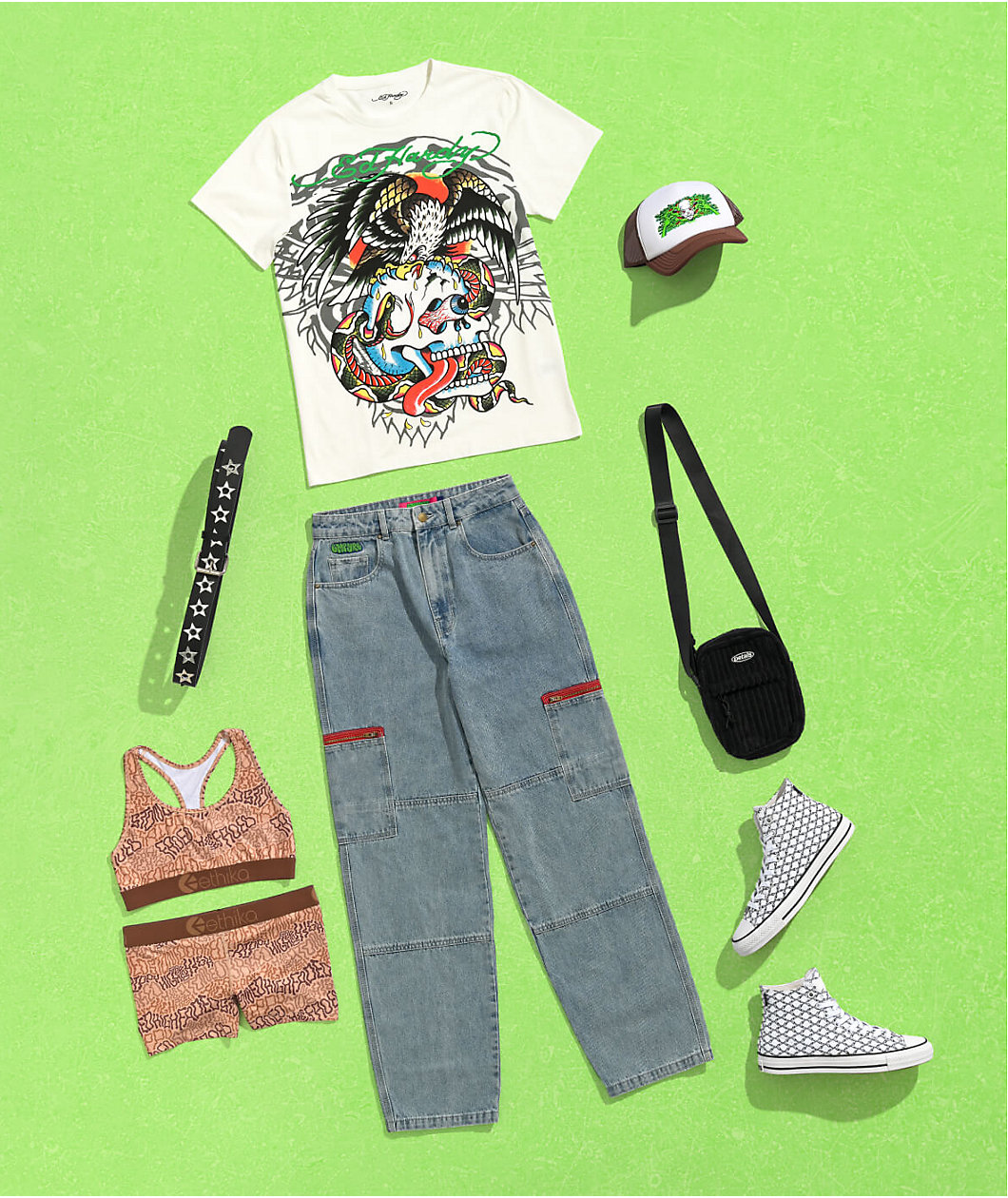 Ed Hardy Cloud Dancer White T-Shirt