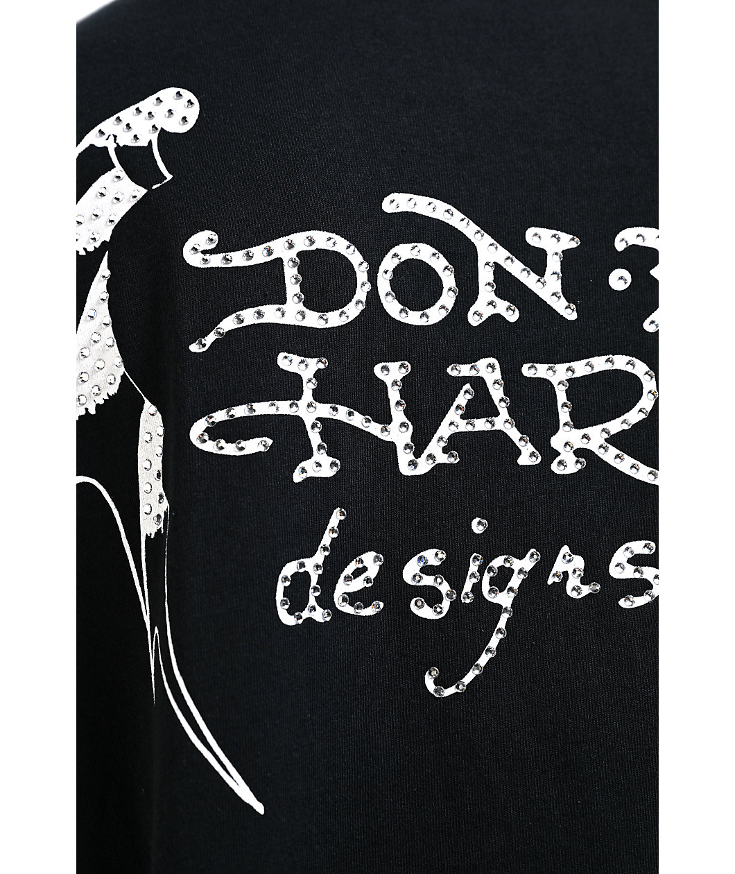 Ed Hardy Crosses Black Crop T-Shirt