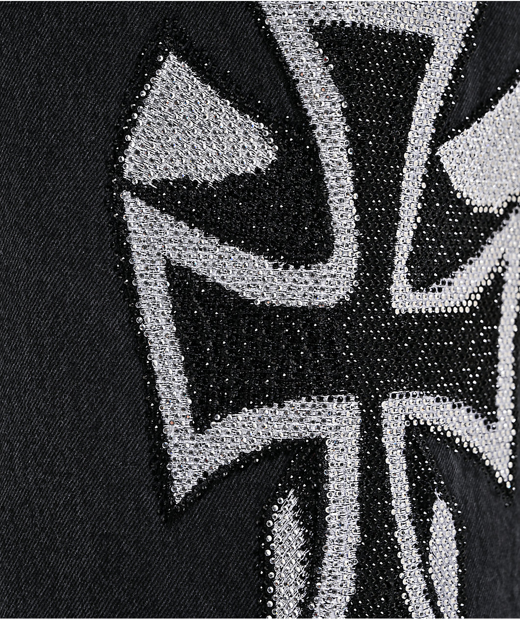 Ed Hardy Crosses Black Denim Shorts