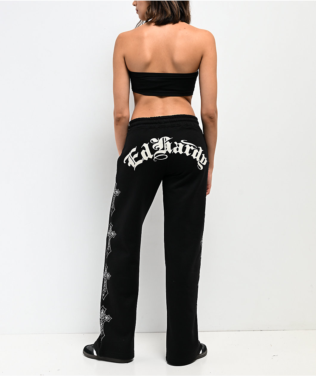 Ed Hardy Crosses Black Sweatpants