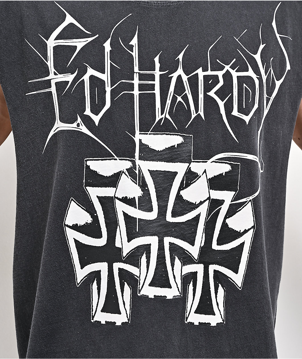 Ed Hardy Crosses Grey Tank Top