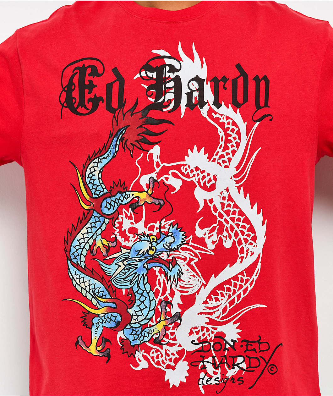 Ed Hardy Dragons Vintage Red T-Shirt