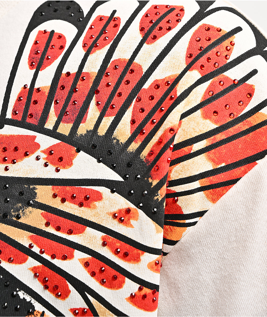 Ed Hardy Eagle Rhinestone White T-Shirt