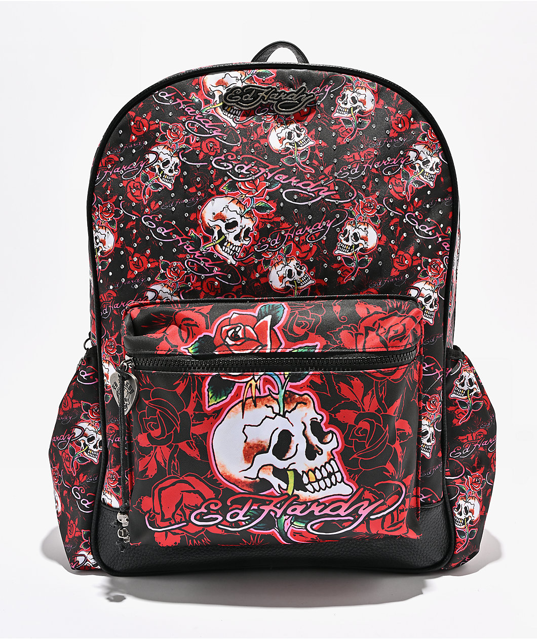 Ed Hardy Eloise Black & Red Backpack
