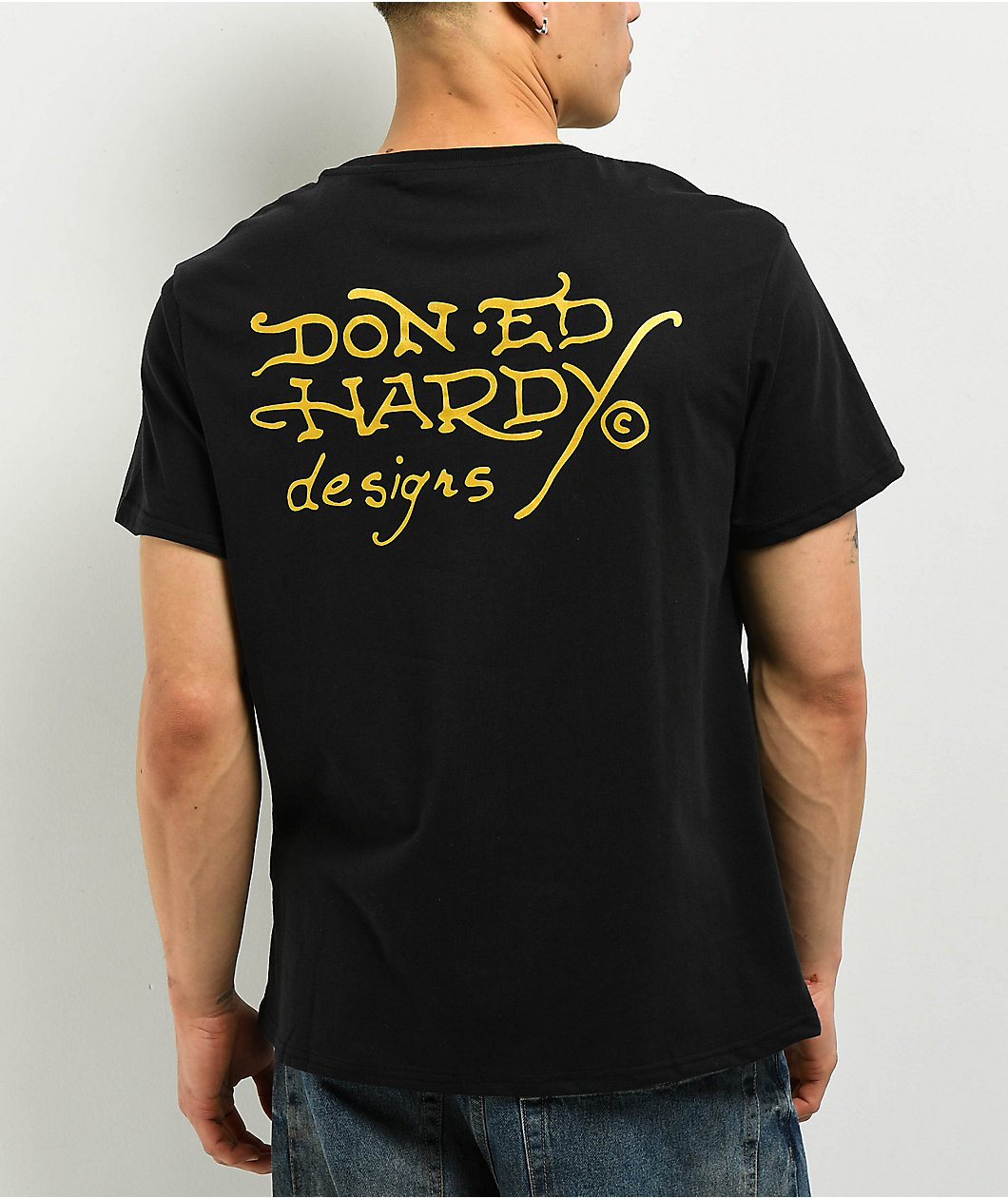 Ed Hardy Fire Panther Black T-Shirt