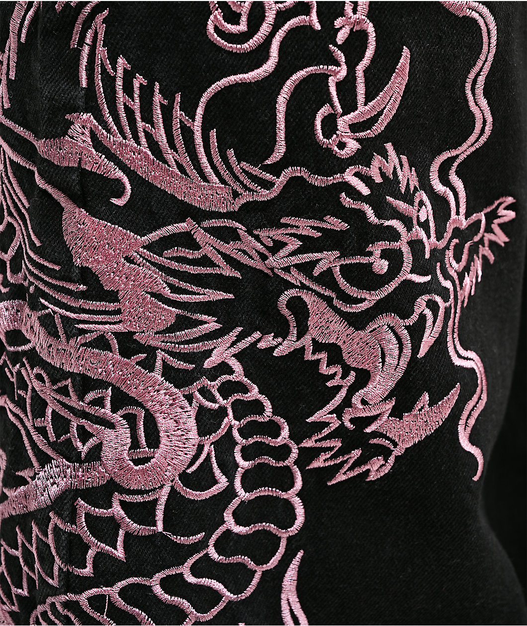 Ed Hardy Flame Dragons Black Baggy Jeans