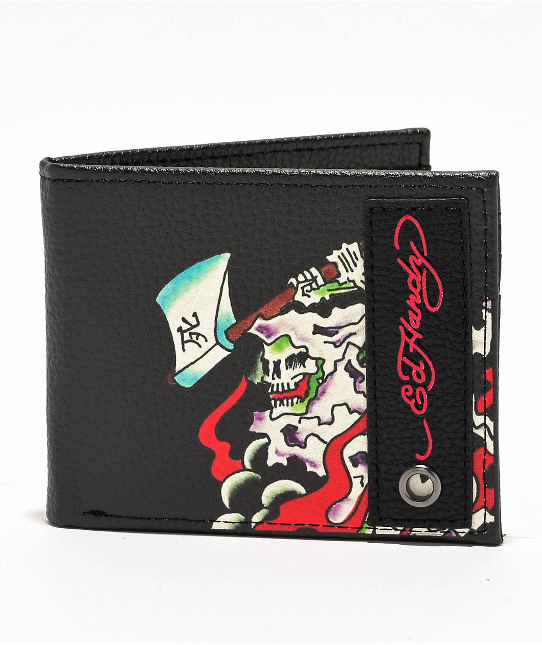 Ed Hardy Grim Reaper Bifold Wallet