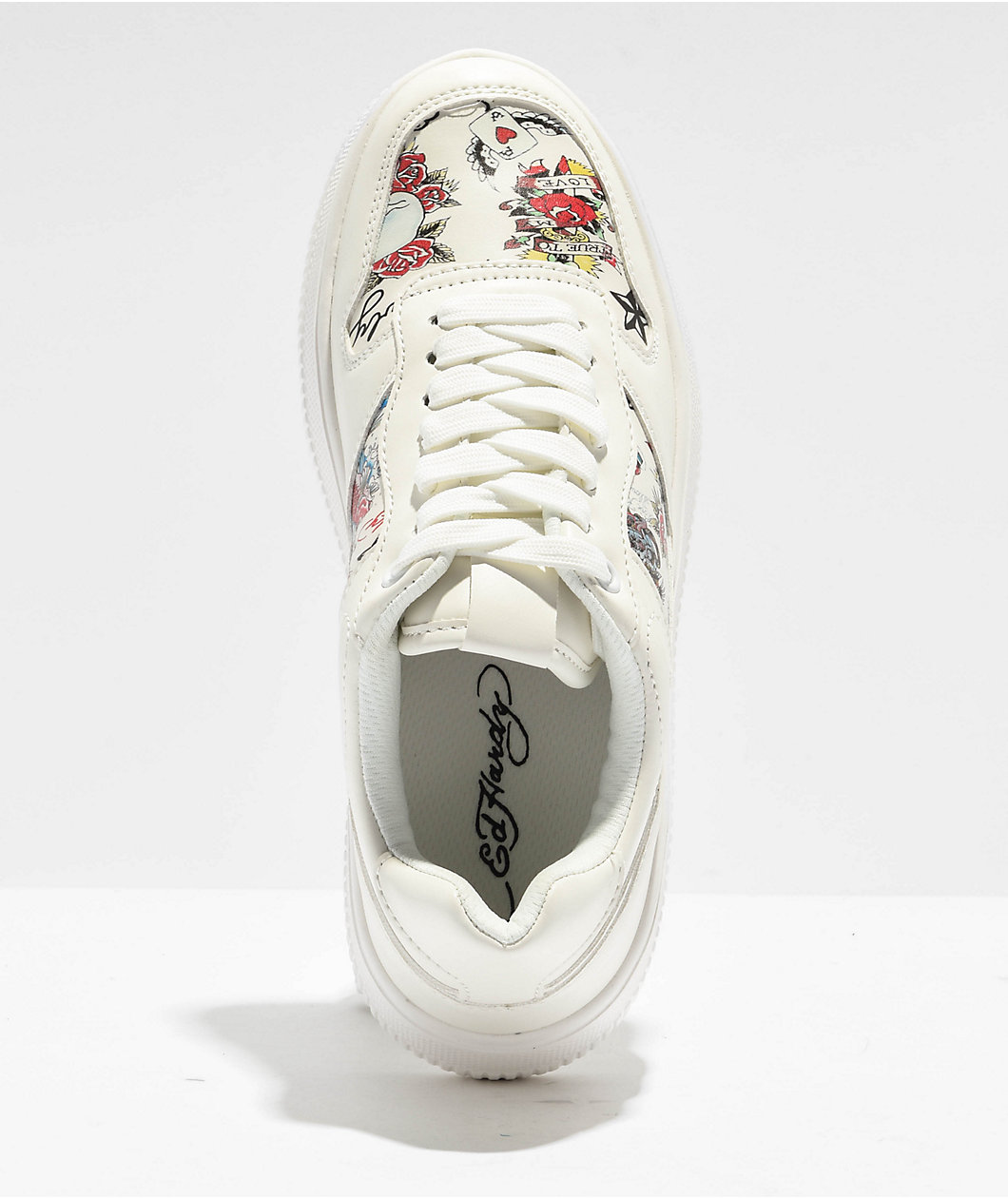 Ed Hardy Gwen White Shoes