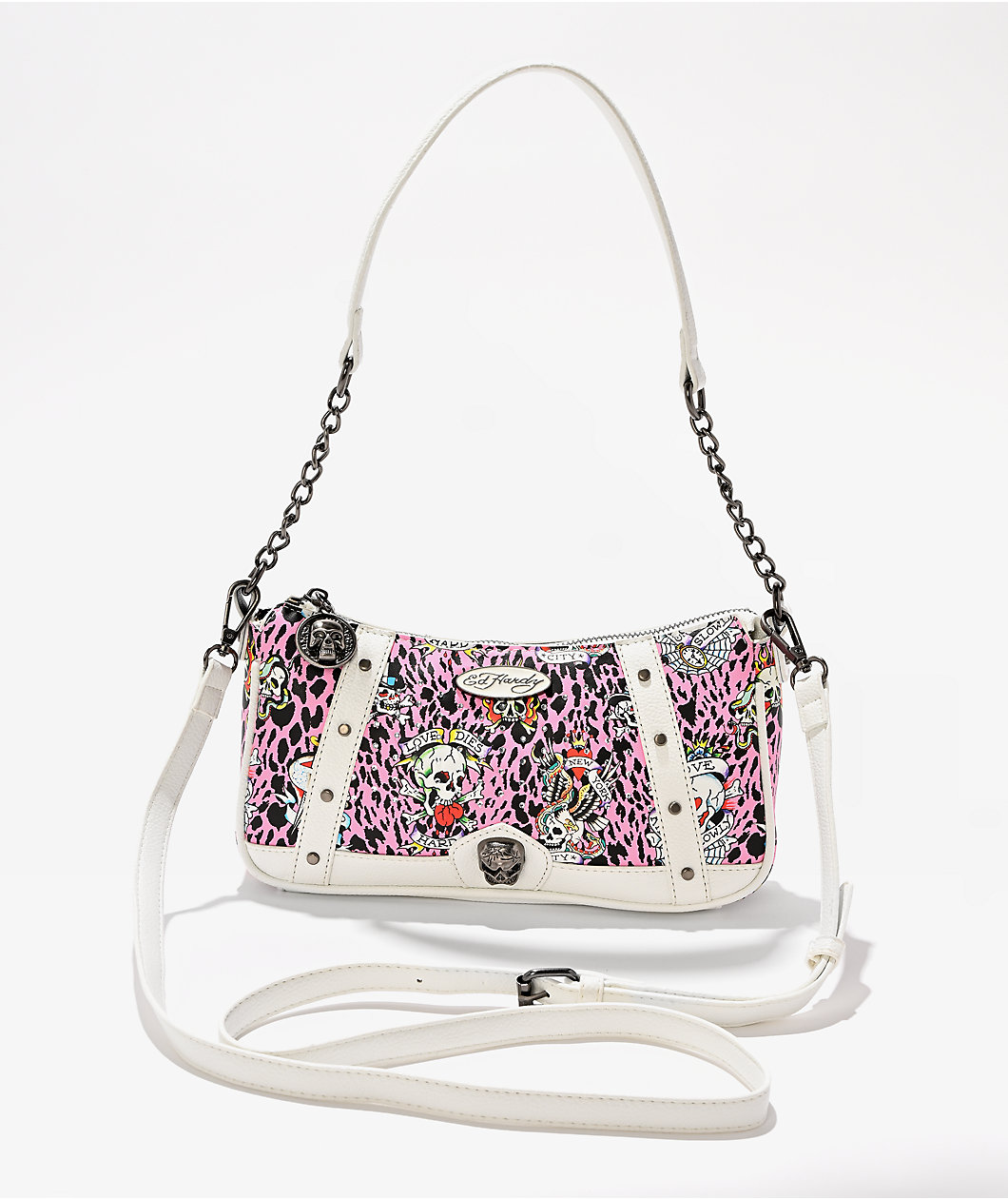 Ed Hardy Hazel Pink Shoulder Bag