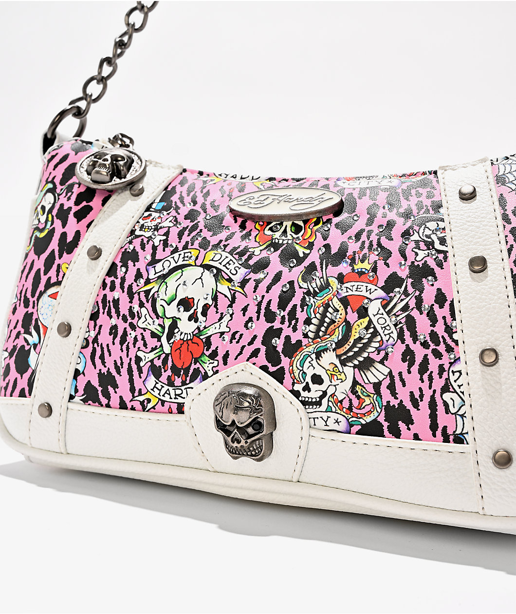Ed Hardy Hazel Pink Shoulder Bag