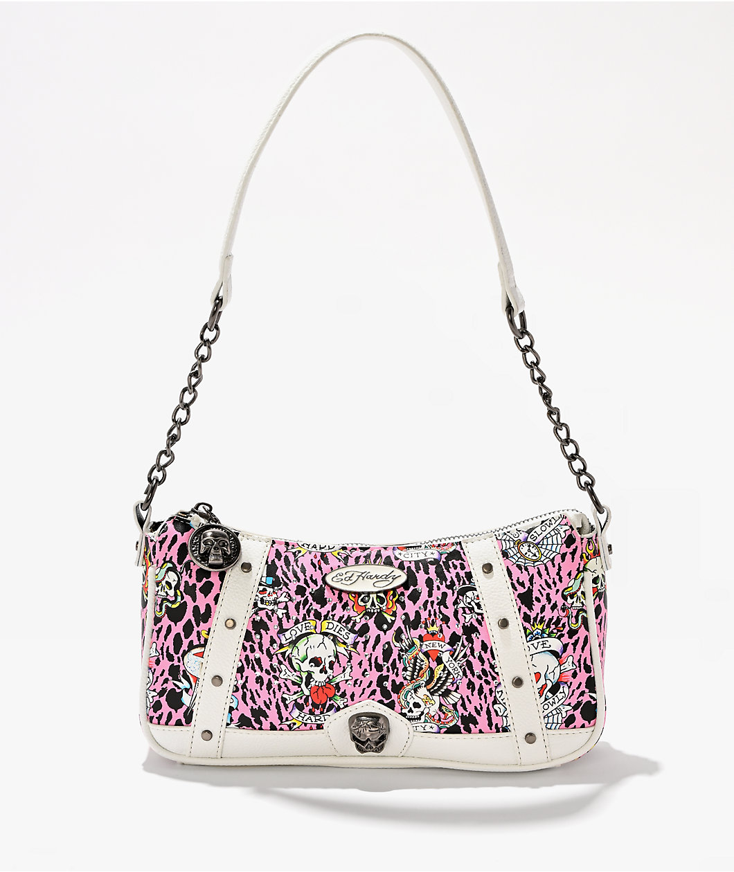 Ed Hardy Hazel Pink Shoulder Bag
