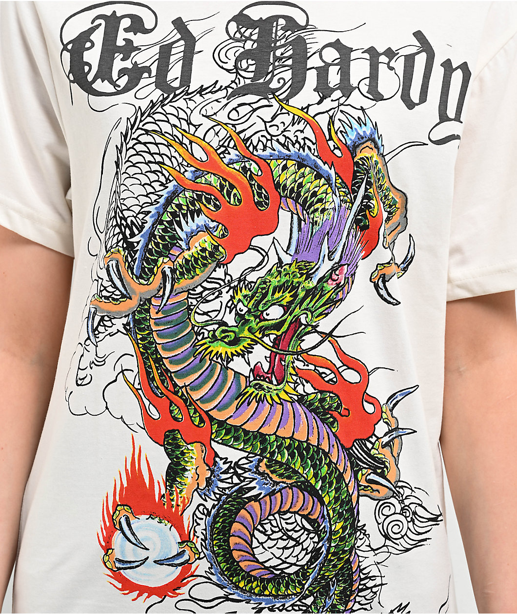 Ed Hardy Japan Dragon Natural T-Shirt