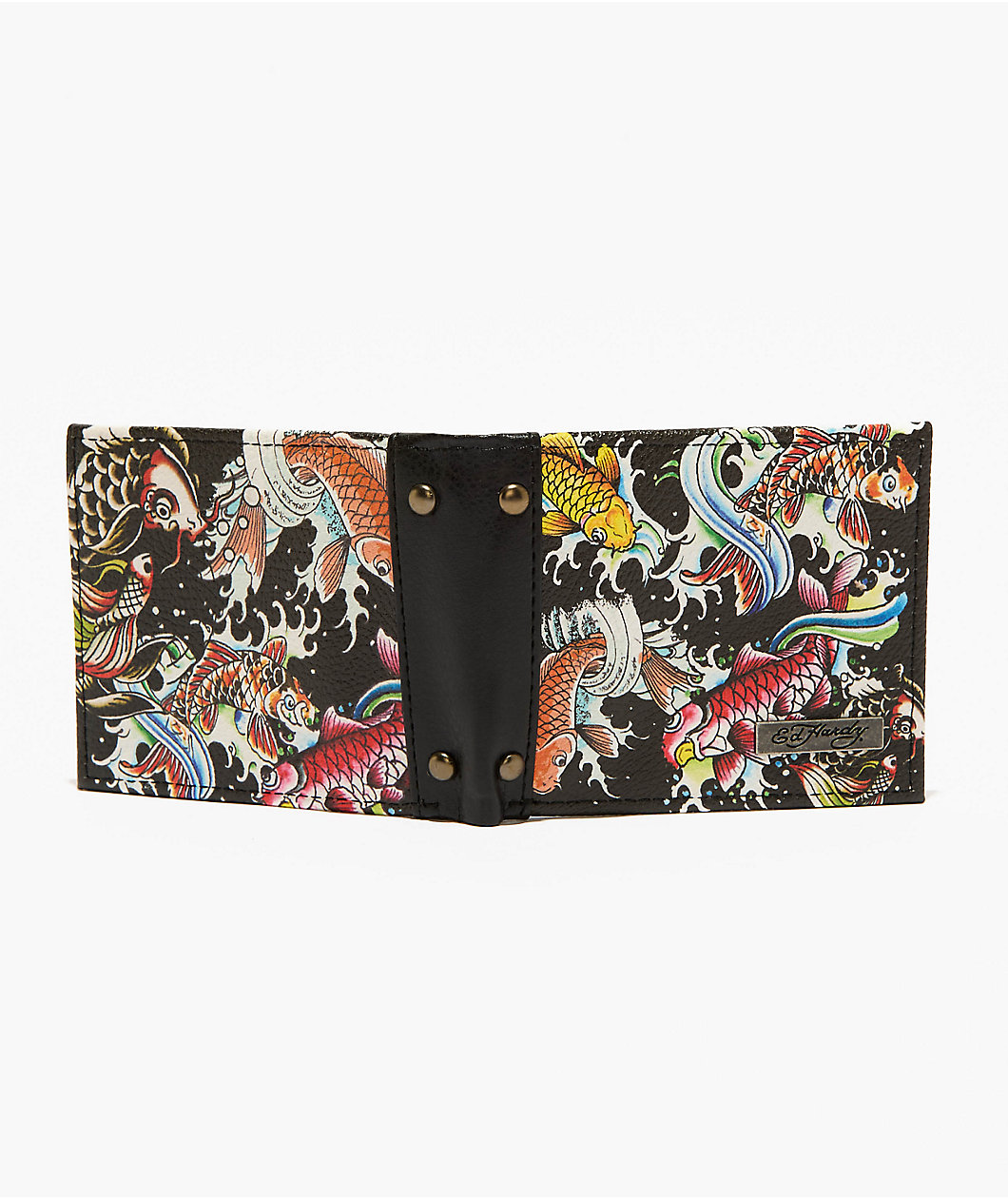 Ed Hardy Koi Studded Wallet