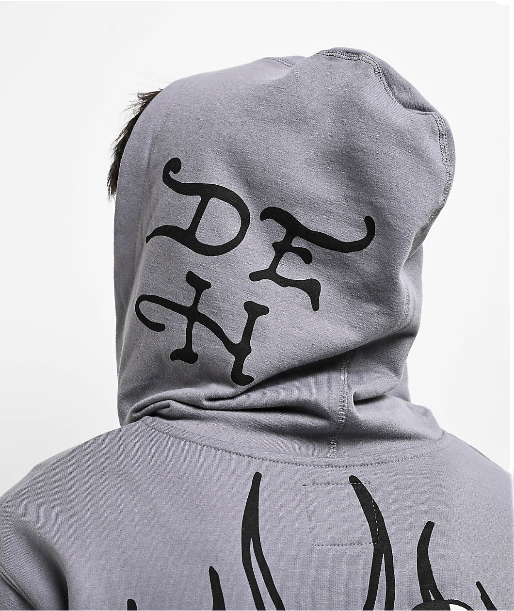 Ed Hardy LKS Skull Grey Zip Hoodie